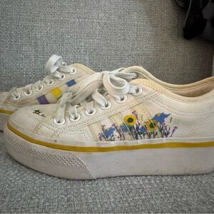 ADIDAS Sneakers with Floral Design